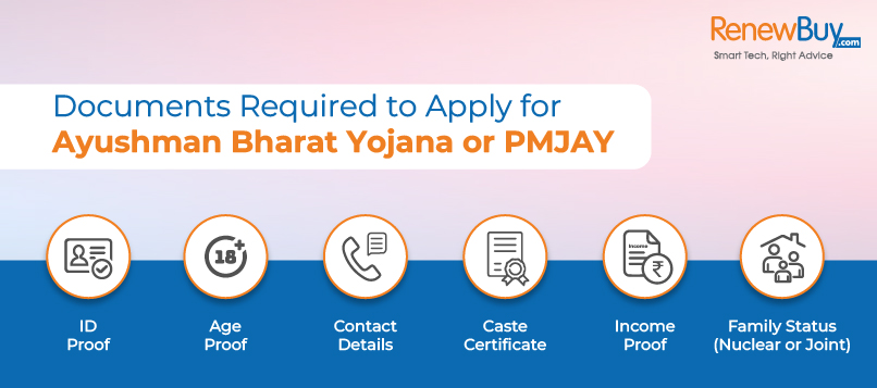 Documents For Ayushman Bharat Yojana or PMJAY